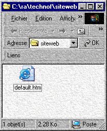 voici un site web r&eacute;duit &agrave; sa plus simple expression